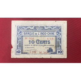 French Indochina - 10 Cents 1920 - Fractional issue  