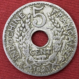 5 cent 1923 - Coins of French Indochina