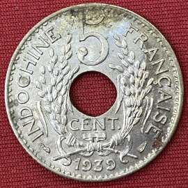 5 cent 1939 - Coins of French Indochina