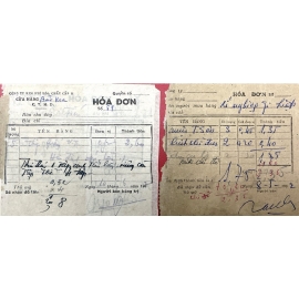 Hoá đơn xí nghiệp 1962 