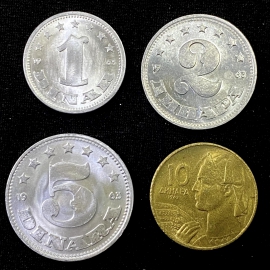 YUGOSLAVIA 1963 - SET 4 XU