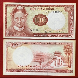 Miền Nam - 100 đồng 1966 - Lê Văn Duyệt (Bóng chìm: Tướng) -The South - 100 Dong 1966 - Le Van Duyet