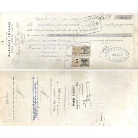 Hối phiếu thanh toán – ngày 16/5/1940, Sài Gòn - Thanh toán mua một chiếc xe hơi cũ hiệu Renault - T