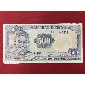 Miền Nam - Bạc giả 500 đồng 1966 - Trần Hưng Đạo -Southern - Fake ancient  500 dong 1966 - Tran Hung