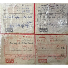  Hoá đơn thời ở miền Bắc Việt Nam, vào khoảng đầu những năm (1960-1962)