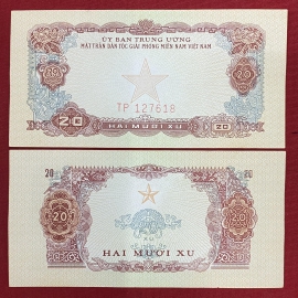 Việt Cộng - 20 xu 1968 - Ngôi sao -Viet Cong - 20 cents 1968 - Star