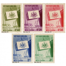 Hội nghị Kế hoạch Colombo lần thứ IX 26-10-1957 - Tem V.N.C.H