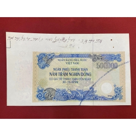 Giấy mẫu in thử - 500.000 đồng - Test sample paper - 500,000 VND