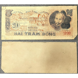 Bắc Việt - Giấy mẫu in thử 200 đồng Bảo vệ mùa màng 1950