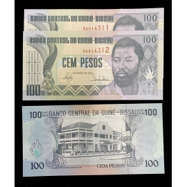 GUINEA-BISSAU 100 Pesos 1990 UNC