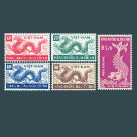 Hàng không bưu chính: Con Rồng và Cá hóa long 03-09-1952 - Tem V.N.C.H
