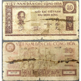 Bắc Việt - 20 đồng Sĩ,Nông,Công,Thương 1946 - Bác Hồ trung