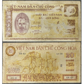 Bắc Việt - 20 đồng Sĩ,Nông,Công,Thương 1947 - Bác Hồ lớn