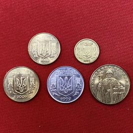 UKRAINA (1992-2006) - SET 5 XU