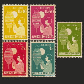 Tết Nhi Đồng 27-09-1958 - Tem V.N.C.H 