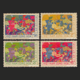 Kỷ niệm Hai Bà Trưng 14-03-1959 - Tem V.N.C.H