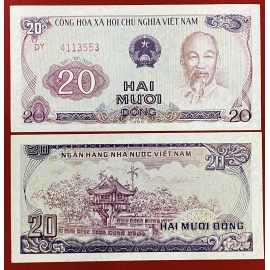 Việt Nam - 20 đồng 1985 -Chùa Một Cột Hà Nội -Vietnam - 20 VND 1985 - Hanoi One Pillar Pagoda