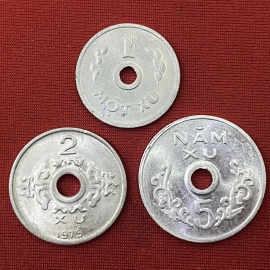 Bộ Xu 1975 -Phát Hành Tạm Thời - Vietnam Coins Provisional Issue