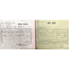  Hoá đơn Thuốc thời ở miền Bắc Việt Nam, vào khoảng đầu những năm (1960-1962)