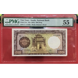 500 Đồng 1964 - Liền số 26/27/28 - PMG 55Đ 